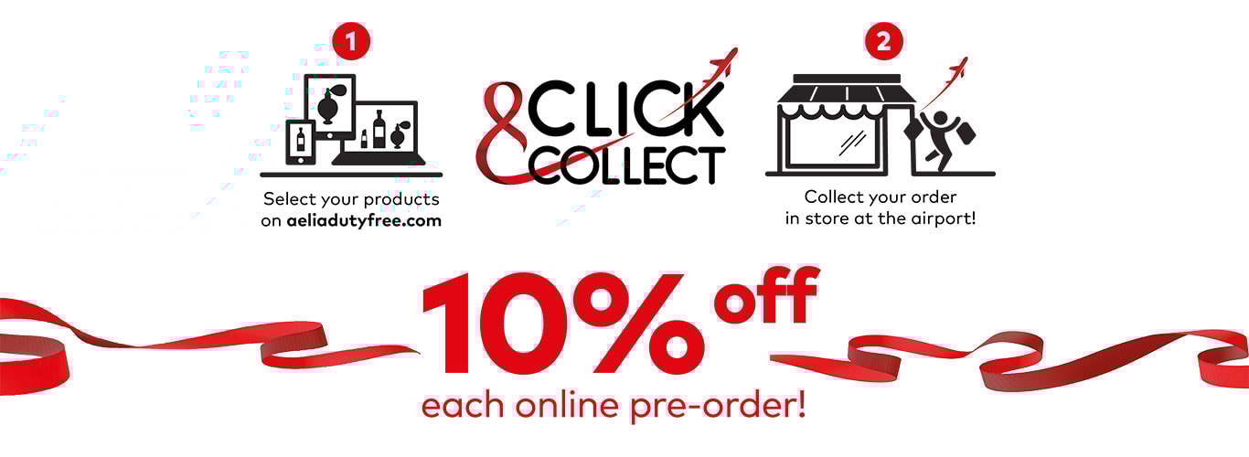 Click and Collect, 10% off each online pre-order.
