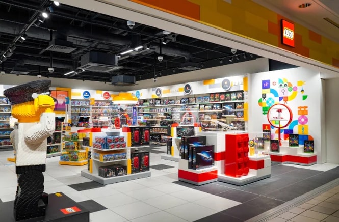 lego store front departure lounge
