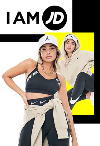 Women wearing a variety of Nike clothing, for the I Am JD Women Campaign.